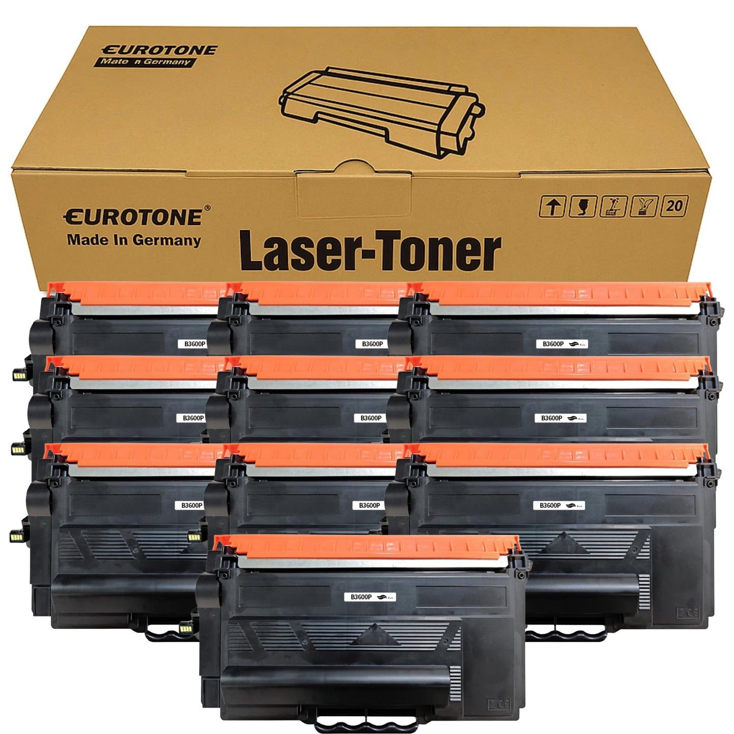 10x Eurotone Toner – für Brother 3600XL – Schwarz – Produktbild 13