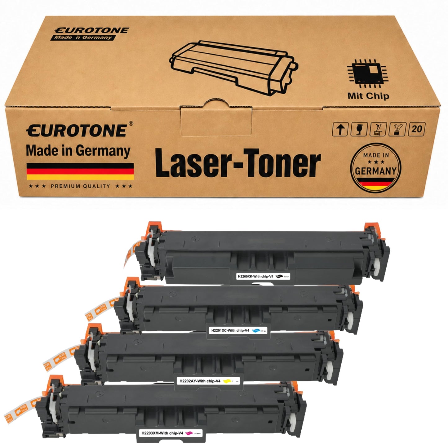 Eurotone Toner – für HP W2200X – Schwarz/Cyan/Magenta/Gelb – Produktbild 13
