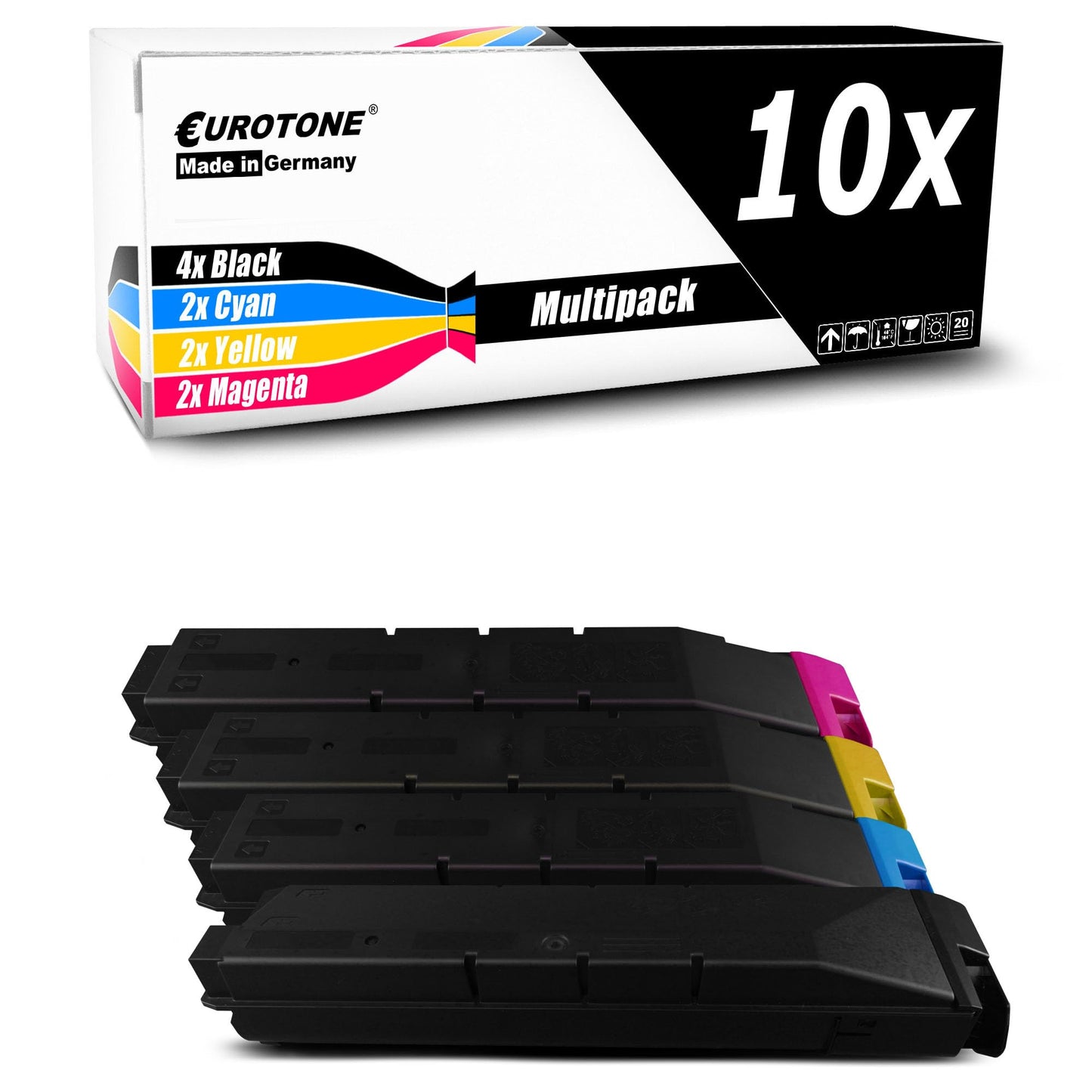 10x Eurotone Toner – für Kyocera TK-8705 – Schwarz/Cyan/Magenta/Gelb – Produktbild 15