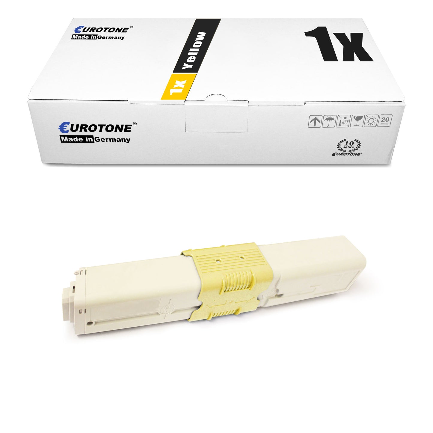 1x Alternativer Toner für OKI 44469704 Gelb