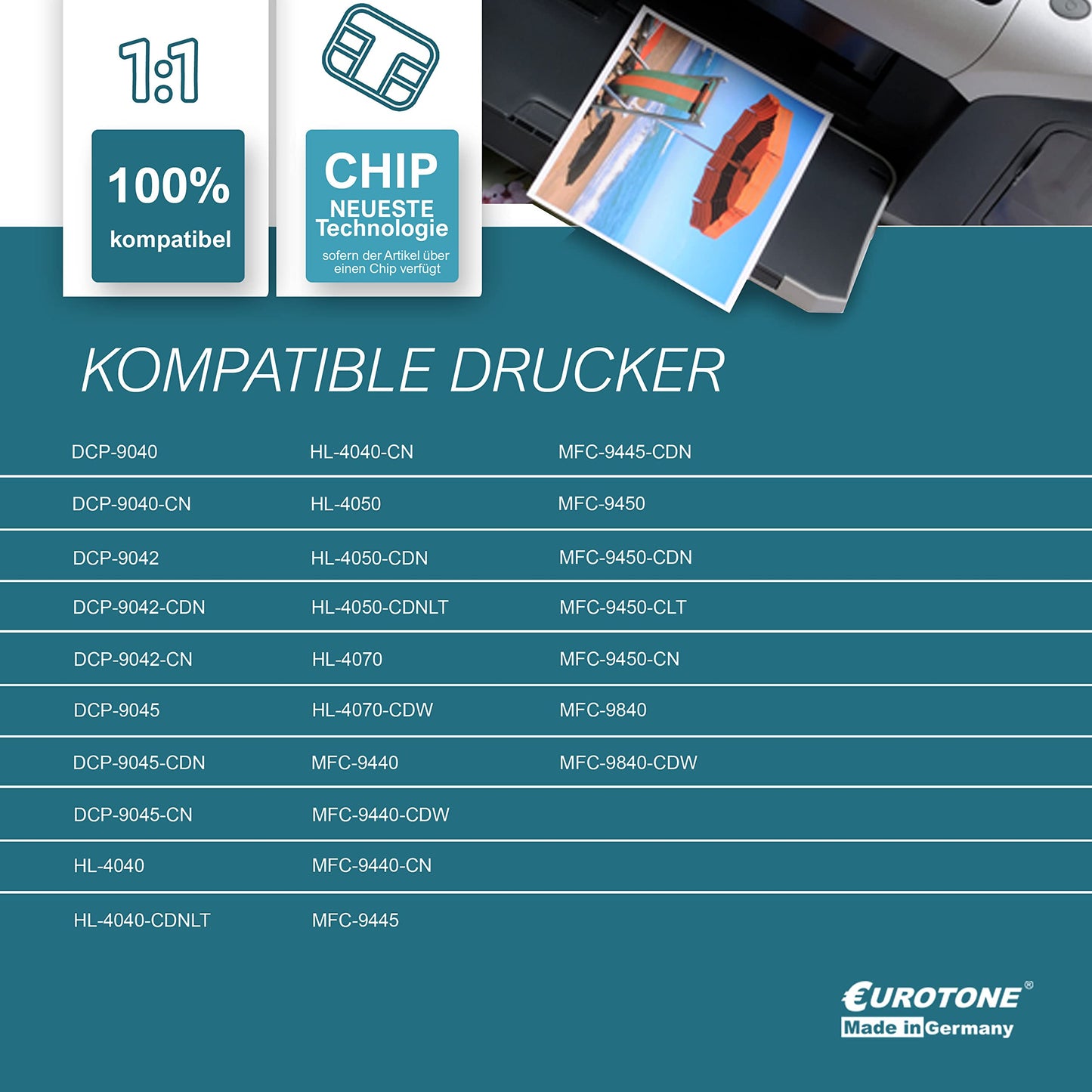 Eurotone Bildtrommel – für Brother 130CL – Schwarz – Produktbild 14