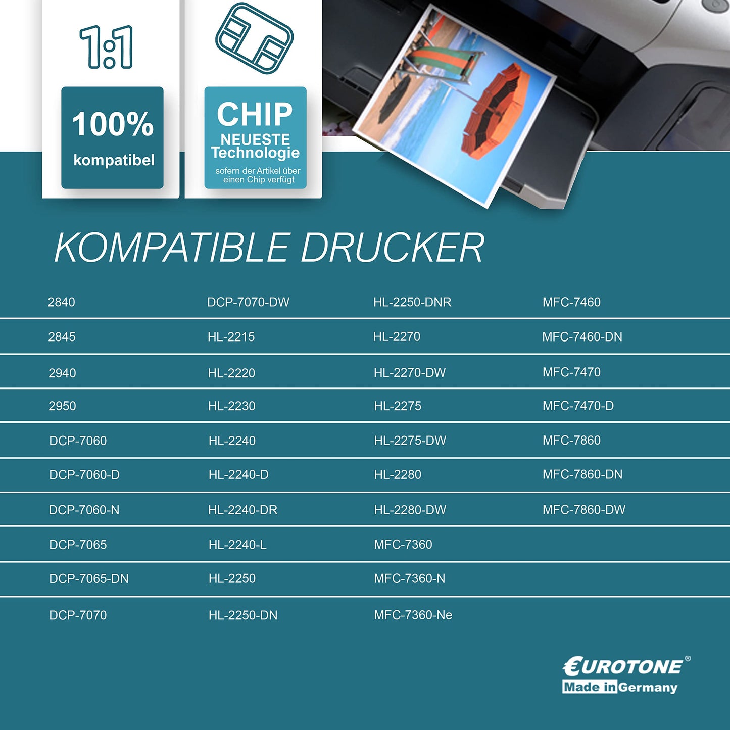 Eurotone Bildtrommel – für Brother DR-2200 – Schwarz – Produktbild 11