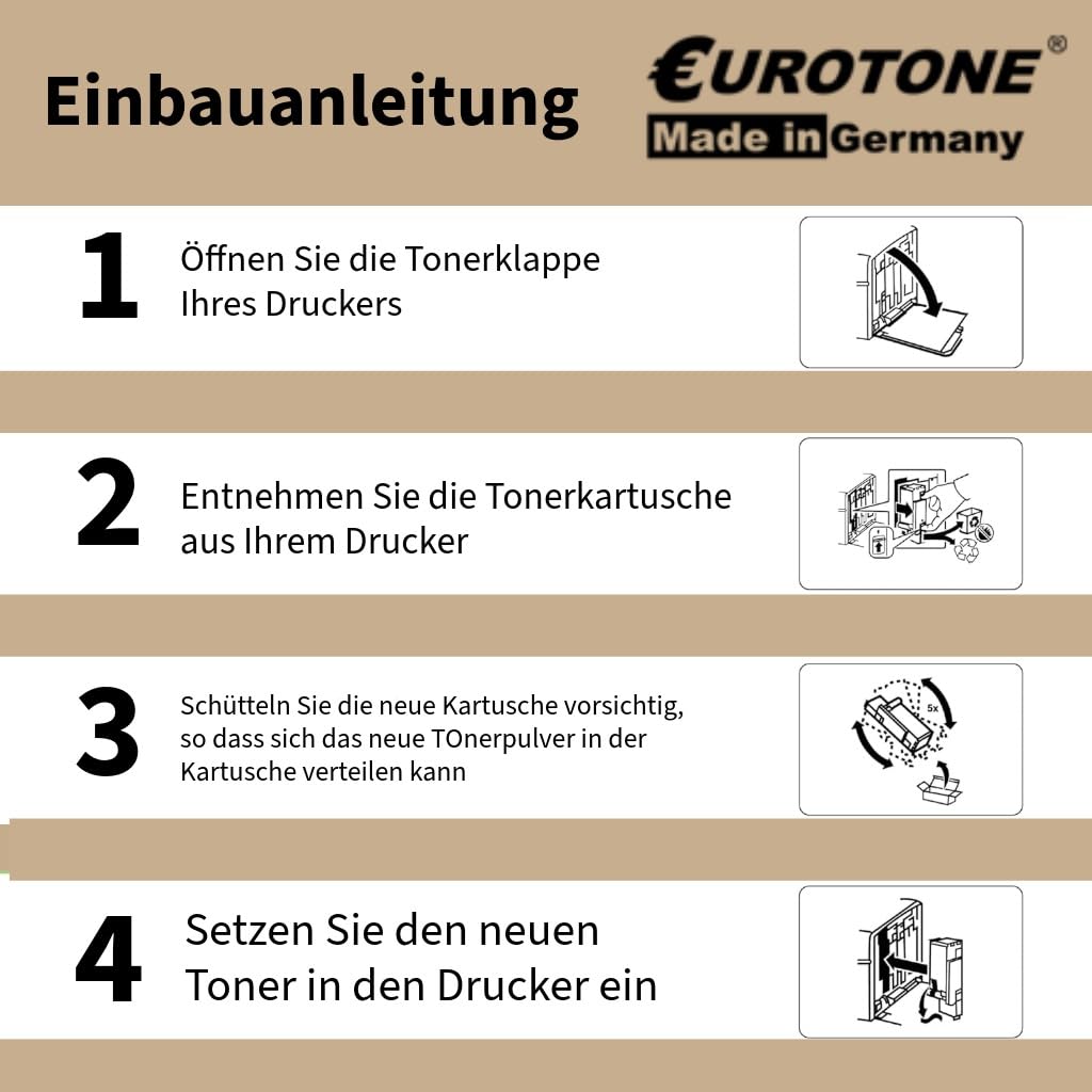 Eurotone Nachfülltoner – für Kyocera TK-880M – Magenta – Produktbild 8