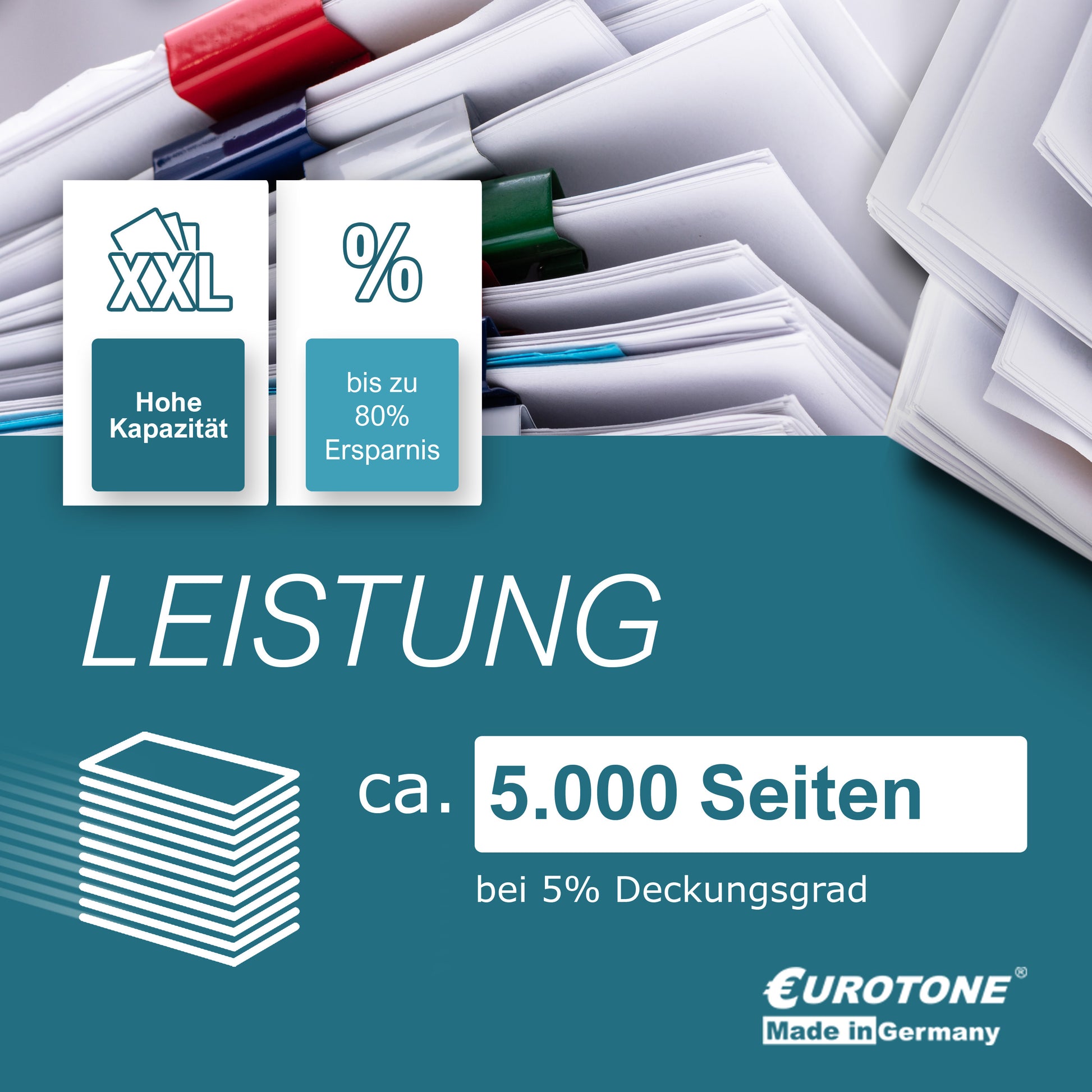 Eurotone Nachfülltoner mit Chip – für Kyocera TK-5140M – Magenta – Produktbild 2
