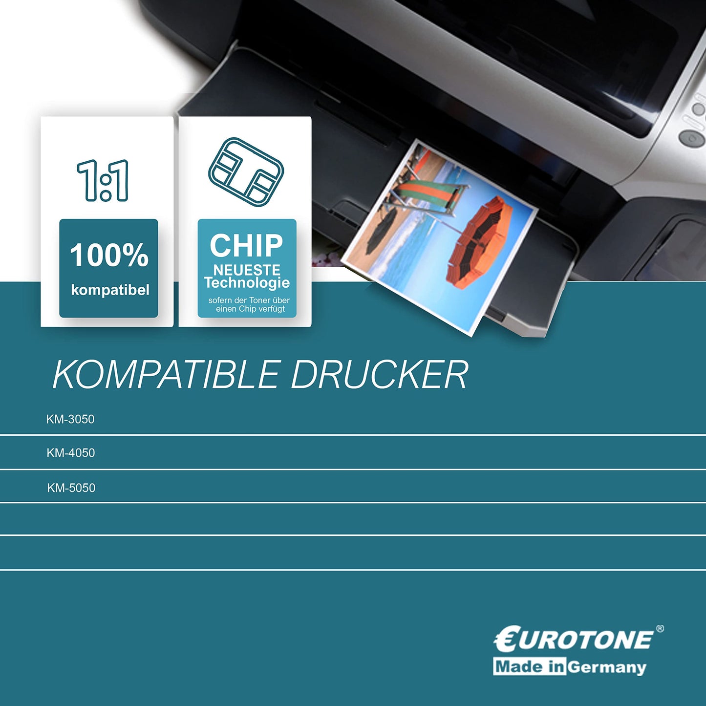 10x Eurotone Nachfülltoner mit Chip – für Kyocera TK-715 – Schwarz – Produktbild 14