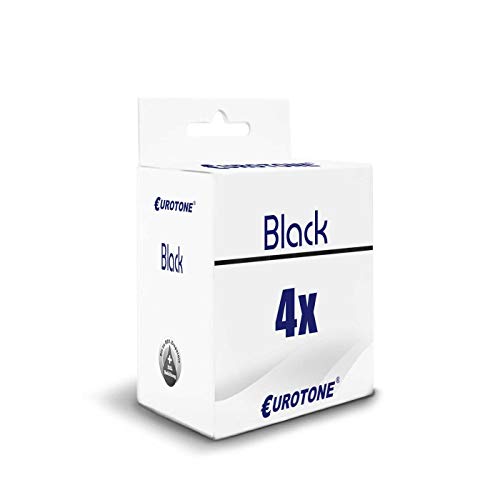 4x Eurotone Tintenpatrone – für Brother LC-223 – Schwarz