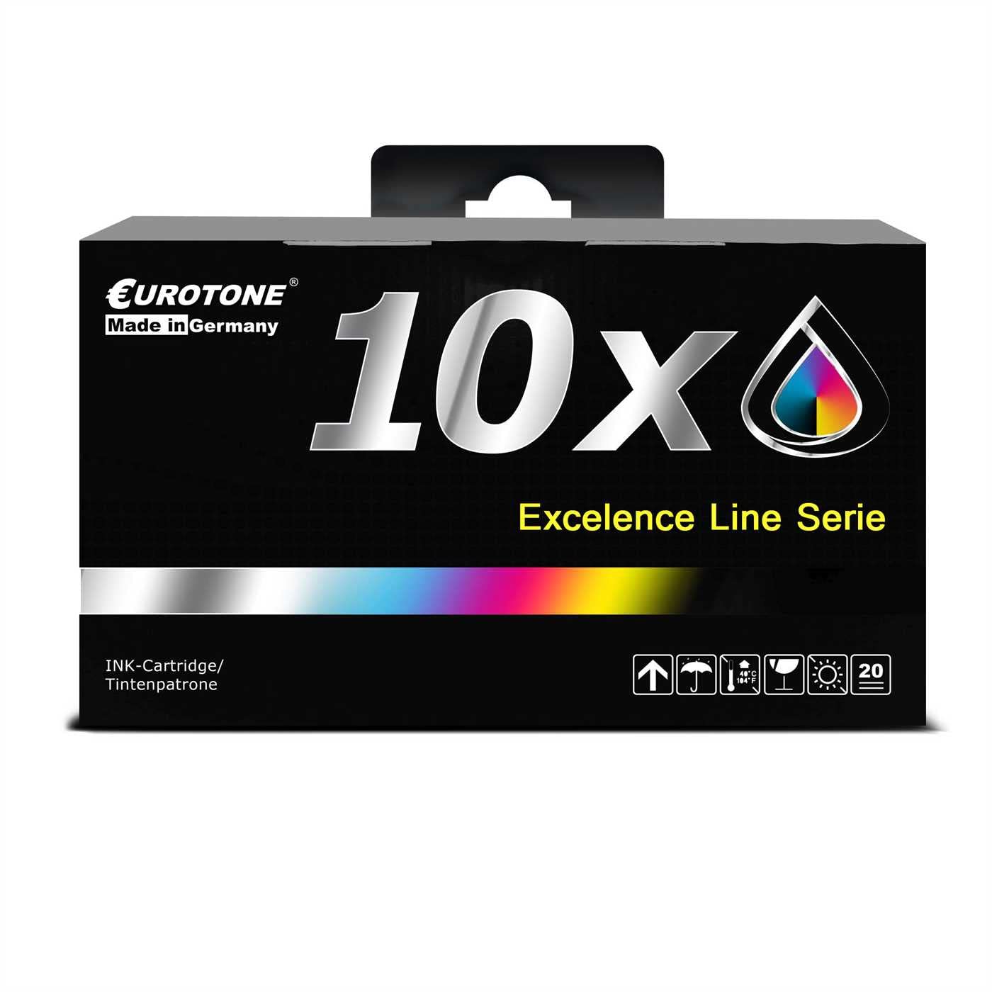 10x Eurotone Tintenpatrone – für Epson 27XL – Schwarz/Cyan/Magenta/Gelb – Produktbild 10
