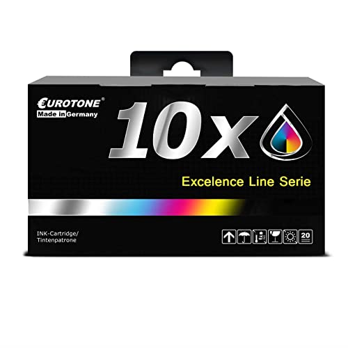 10x Eurotone Tintenpatrone – für Epson 27XL – Schwarz/Cyan/Magenta/Gelb