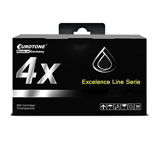 4x Eurotone Tintenpatrone – für Epson 29XL – Schwarz