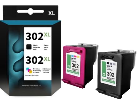 2x Eurotone Tintenpatrone – für HP 302XL – Schwarz/Cyan/Magenta/Gelb