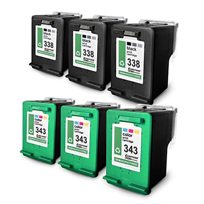 6x Eurotone Tintenpatrone – für HP 460C – Schwarz/Cyan/Magenta/Gelb