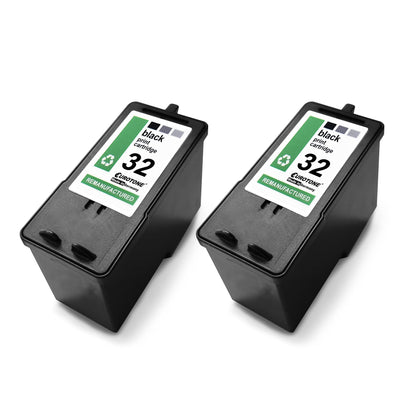 2x Eurotone Tintenpatrone – für Lexmark 32XL – Schwarz – Produktbild 12