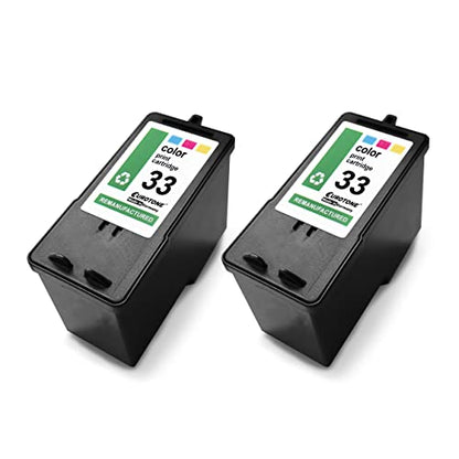 2x Eurotone Tintenpatrone – für Lexmark 33XL – Mehrfarbig