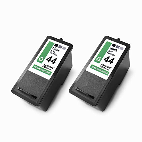 2 cartouches d'encre Eurotone – pour Lexmark 44XL – Noires