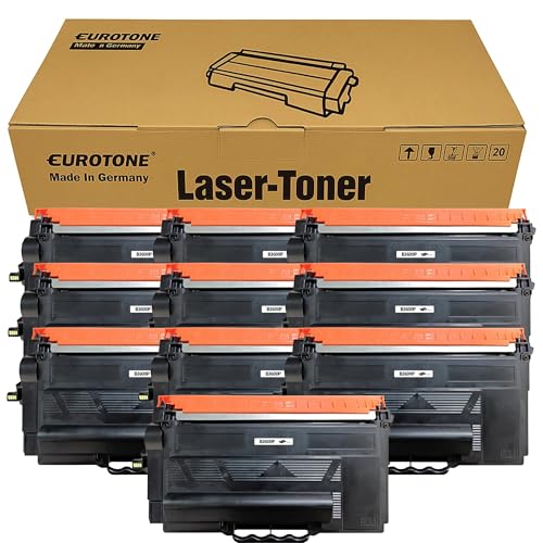 10x Eurotone Toner – für Brother 3600XL – Schwarz