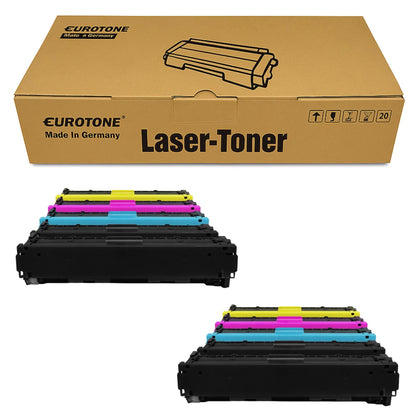10x Eurotone Toner – für HP CB540A – Schwarz/Cyan/Magenta/Gelb – Produktbild 11