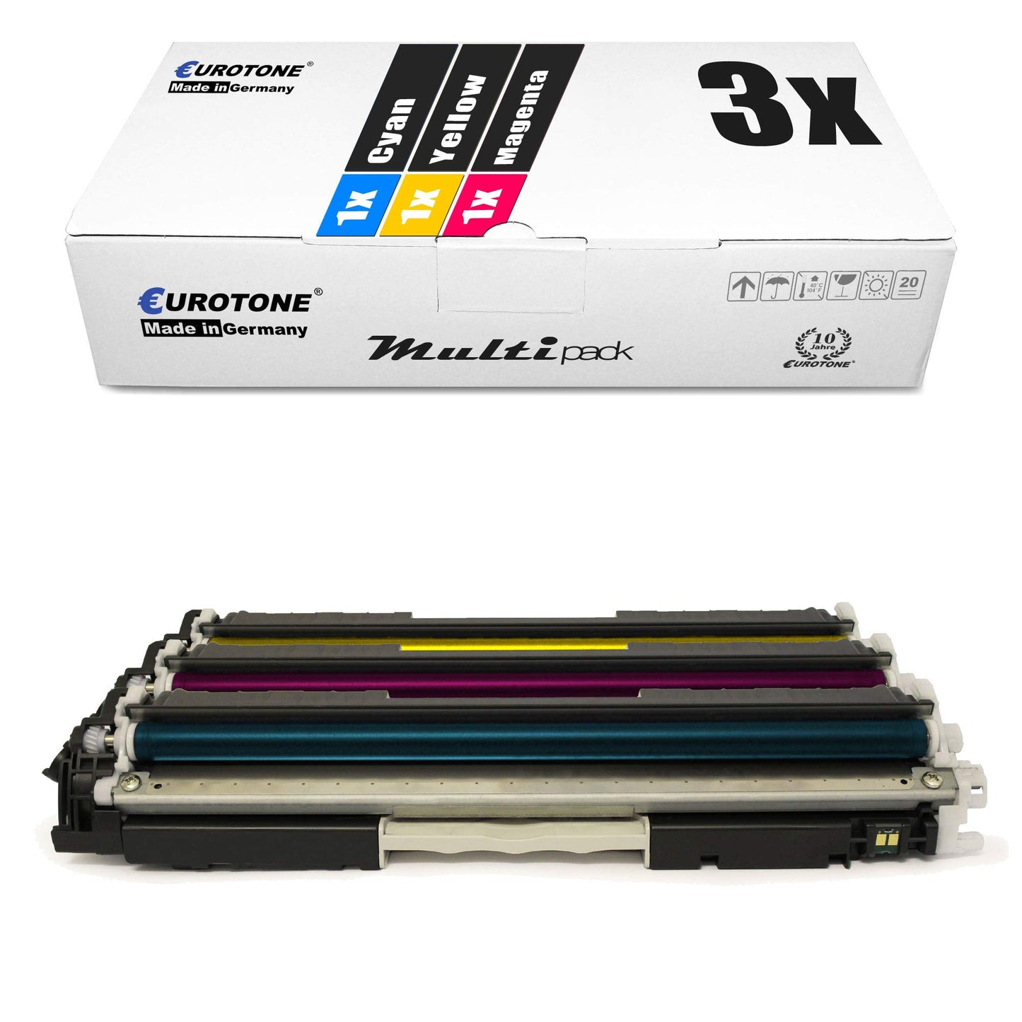 3x Eurotone Toner – für HP CE311A – Cyan/Magenta/Gelb – Produktbild 13