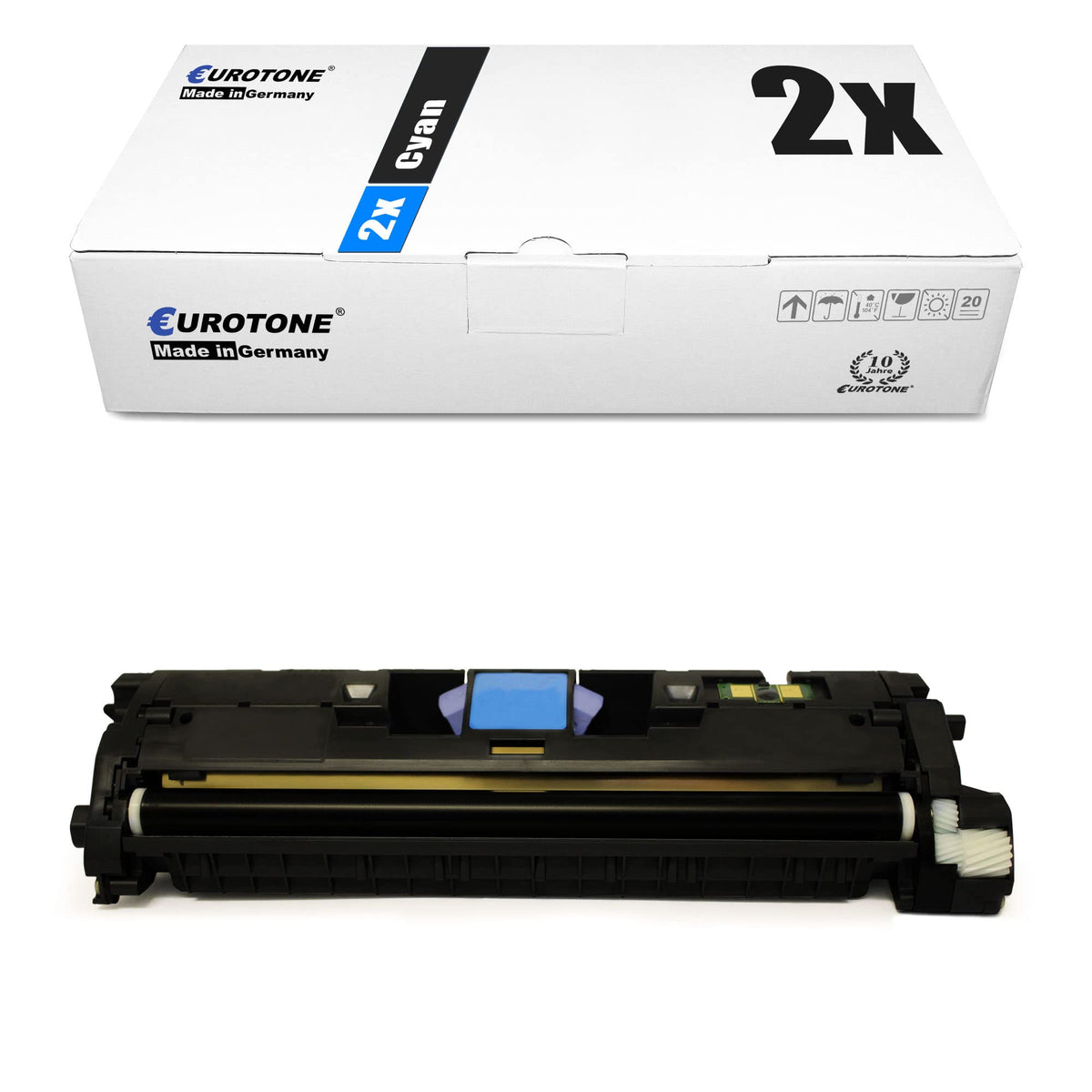 2x Eurotone Toner – für HP Q3961A – Cyan – Produktbild 9