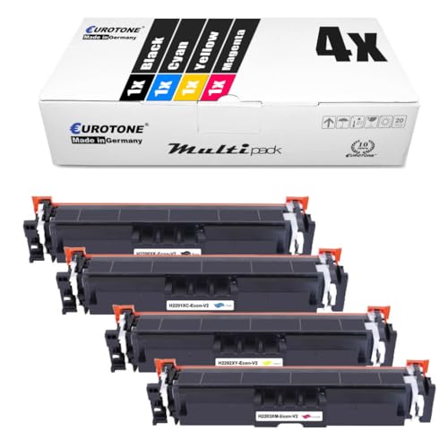 4x Eurotone Toner – für HP TN7600 – Schwarz/Cyan/Magenta/Gelb