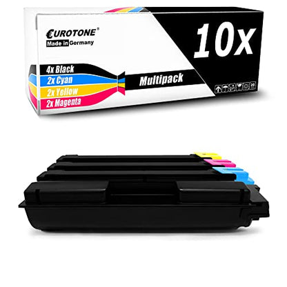 10x Eurotone Toner – für Kyocera TK-5270 – Schwarz/Cyan/Magenta/Gelb