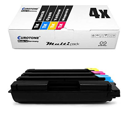 4x Eurotone Toner – für Kyocera TK-590C – Cyan