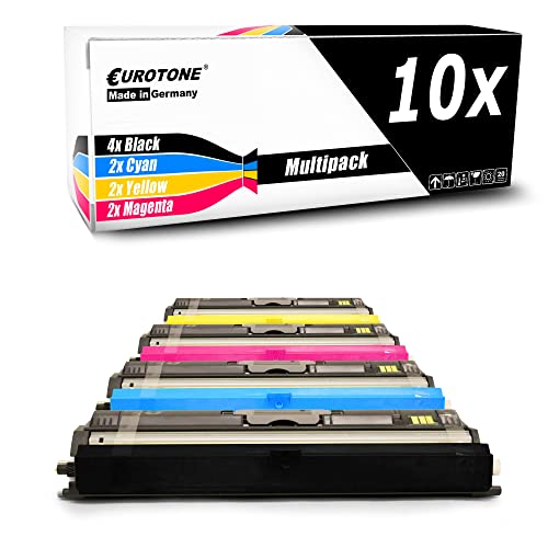 10x Eurotone Toner – für Xerox 106R01466 – Schwarz/Cyan/Magenta/Gelb