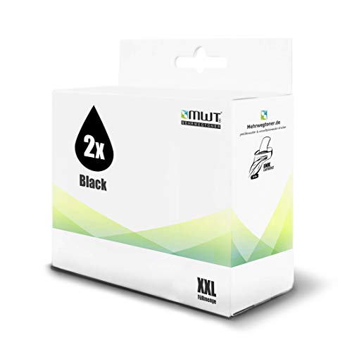 2x Kraft Office Supplies Tintenpatrone – für HP 27XL – Schwarz