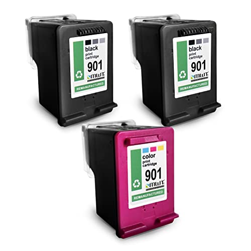 3x Mehrwegtoner Tintenpatrone – für HP 901XL – Schwarz/Cyan/Magenta/Gelb