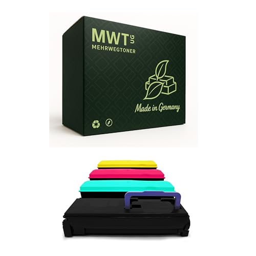 8x Mehrwegtoner Toner – für Kyocera C5100DN – Schwarz/Cyan/Magenta/Gelb