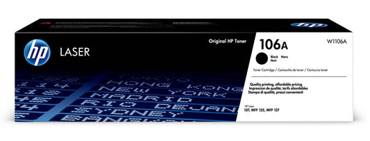 1x Originaler Toner HP W1106A Schwarz 106A freeshipping - Eurotone