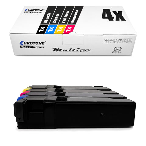 4x Alternative Toner für Xerox 106R01331 106R01333 106R01332 106R01334: Schwarz + Cyan + Magenta + Gelb