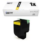 1x toner alternatif XXL pour Lexmark 80C2SY0 802S jaune