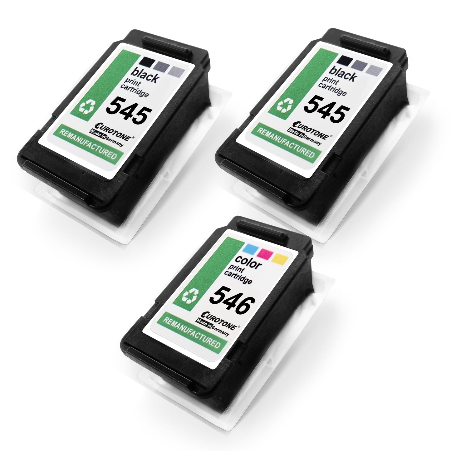 3x vaihtoehtoista mustepatruunaa Canon PG545XL CL546XL 8287B005: 8288B001 Väri + 2x 8286B001 Musta