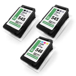 3x alternative ink cartridges for Canon PG545XL CL546XL 8287B005: 8288B001 Color + 2x 8286B001 black