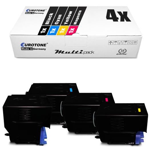 4x Alternative Toner für Canon C-EXV 21: 0452B002 BK Schwarz + 0453B002 Cyan + 0454B002 M Magenta + 0455B002 Y Gelb