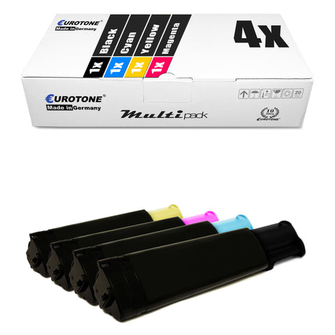 4x Alternative Toner für Epson C13S050189 C13S050187 C13S050188 C13S050190: Schwarz + Cyan + Magenta + Gelb