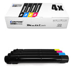 4x toner alternativo para Xerox 6R01459 6R01460 6R01457 6R01458: Preto + Ciano + Magenta + Amarelo