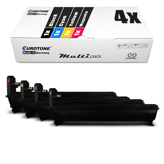 4x tambours photoconducteurs alternatifs pour OKI 44064009 44064010 44064012 44064011: noir + cyan + magenta + jaune
