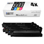 4x alternatieve afdruktrommels voor Xerox 108R00647 108R00649 108R00648 108R00650: zwart + cyaan + magenta + geel