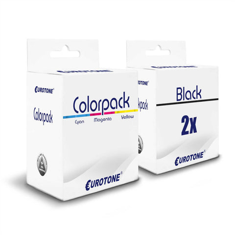 3x Alternative Tintenpatronen für Kodak NO30 XL: 3952371 Color + 2x 3952363 Schwarz