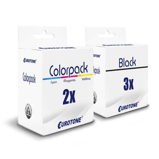 5x alternatieve inktpatronen XXL voor Samsung M215 C210: 2x kleur + 3x zwart