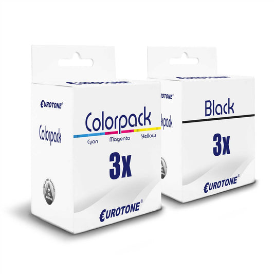 6x alternatieve inktpatronen XXL voor Samsung M215 C210: 3x kleur + 3x zwart