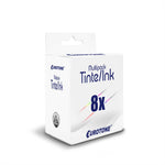 8x alternative ink cartridges for HP 40 51640A-51640Y: 2x black + 2x 51640C cyan + 2x 51640M magenta + 2x yellow