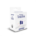 8x Alternative Tintenpatronen für HP 932XL 933XL C2P42AE: 2x BK CN053AE Schwarz + 2x CN054AE Cyan + 2x M CN055AE Magenta + 2x Y CN056AE Gelb