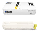 1x toner alternativo para OKI 44059257 amarelo