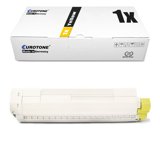 1x toner alternatif pour OKI 44059209 jaune