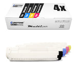 4x toner alternativo per OKI 44844516 44844515 44844513 44844514: nero + ciano + magenta + giallo