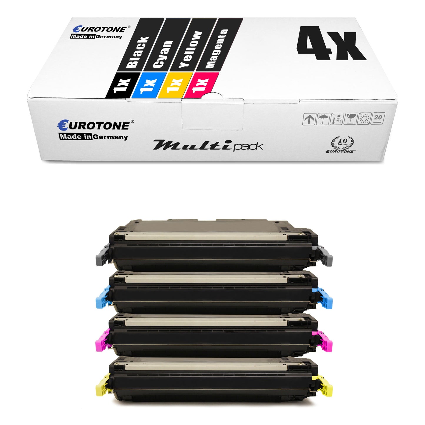 4x vaihtoehtoista väriainetta Canon 711: 711BK 1660B002 musta + 711C 1659B002 syaani + 711M 1658B002 magenta + 711Y 1657B002 keltainen