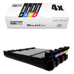 4x alternatieve toners voor Konica Minolta QMS 4650: A0DK152 zwart + A0DK452 cyaan + A0DK352 magenta + A0DK252 geel