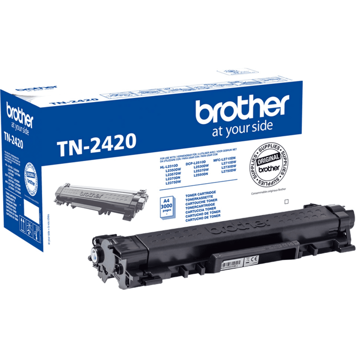 1x Originaler Toner Brother TN-2420 Schwarz freeshipping - Eurotone